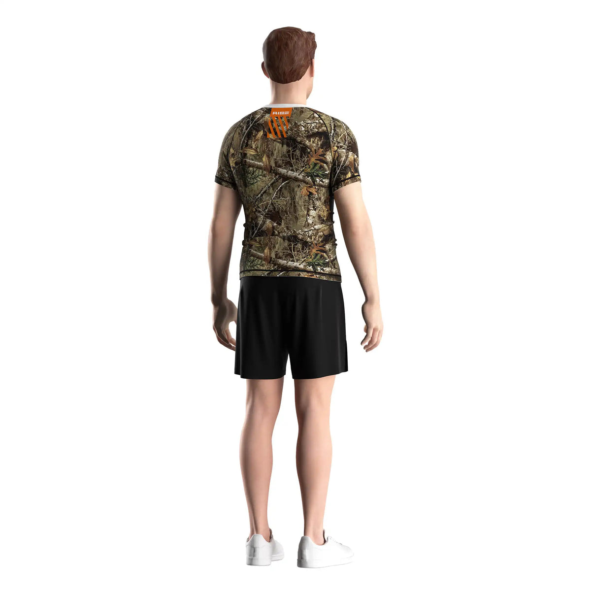 Short Sleeve Rash Guard 3.0 – White with Forest Camo