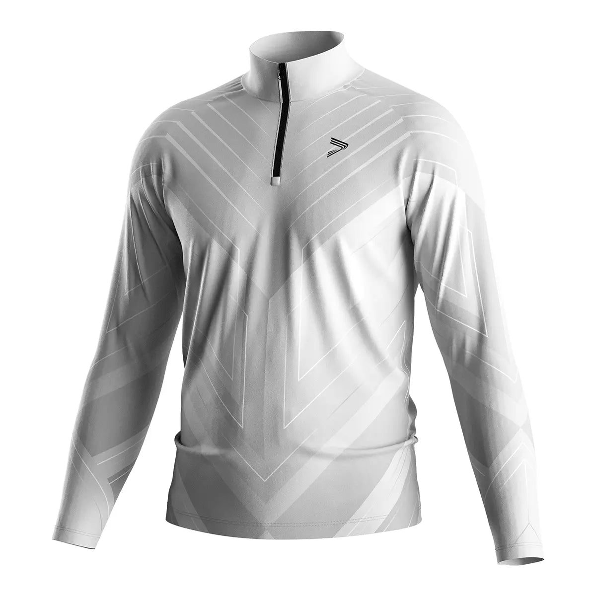 The Front View of Silver Line of Impact Wrestling Quarter Zip