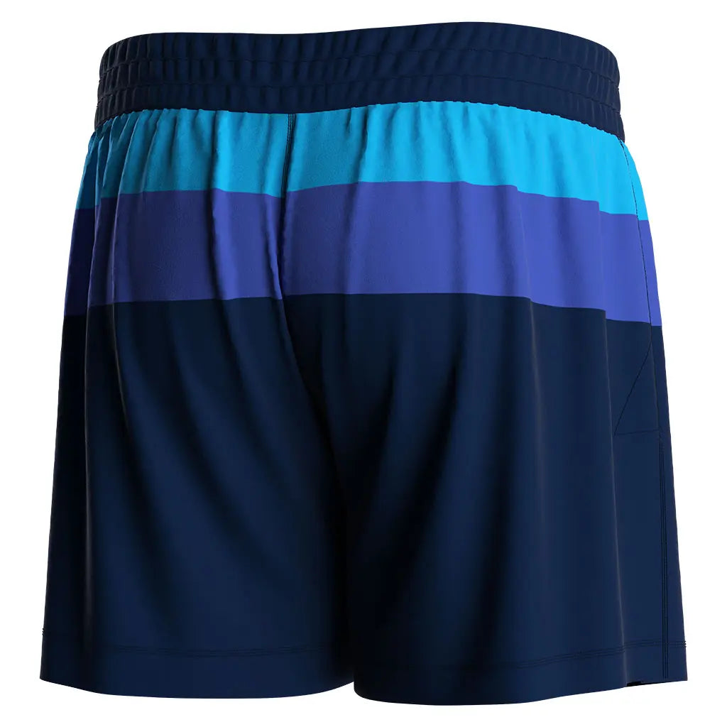 The Right Back View of Stripes High Slit Kindness Choke BJJ MMA Hybrid Shorts