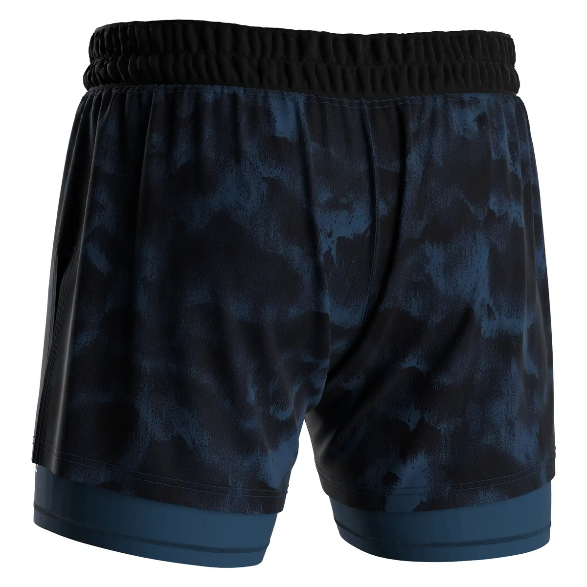 Tie Dye Blue 2in1 BJJ Hybrid Shorts Men