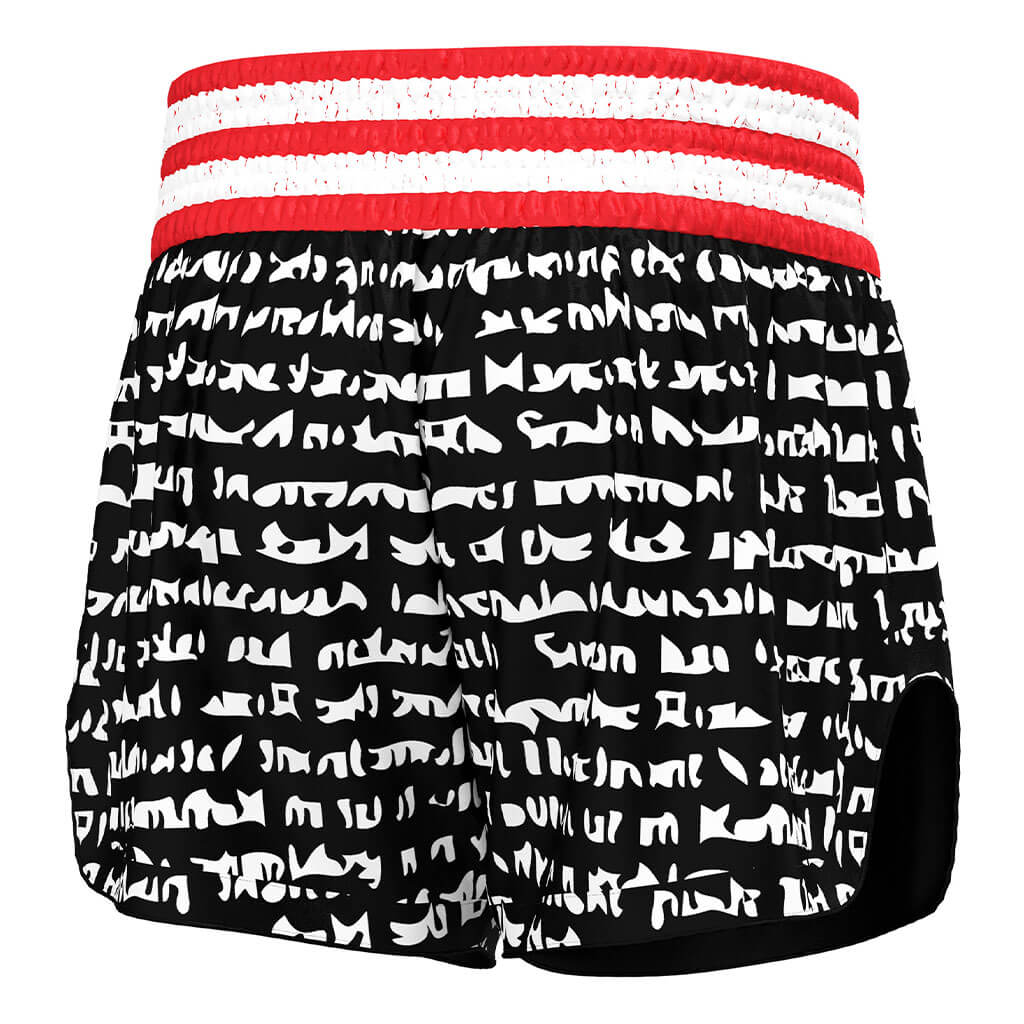Tiger Stripes Muay Thai Shorts Retro Kickboxing Gear