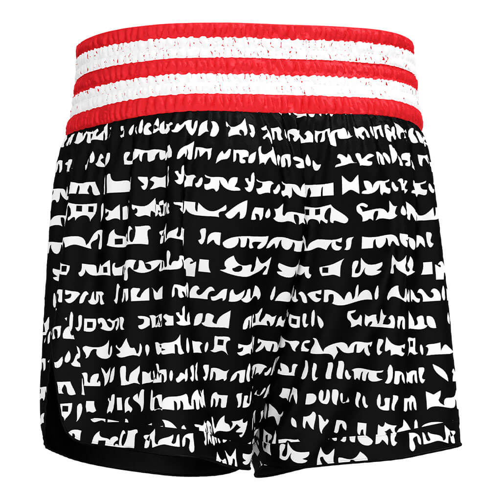 Tiger Stripes Muay Thai Shorts Retro Kickboxing Gear