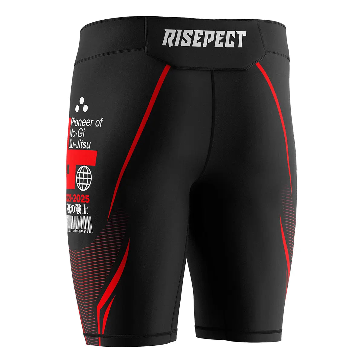 The Left Back View of Turbo Creed Men Vale Tudo Shorts 2.0