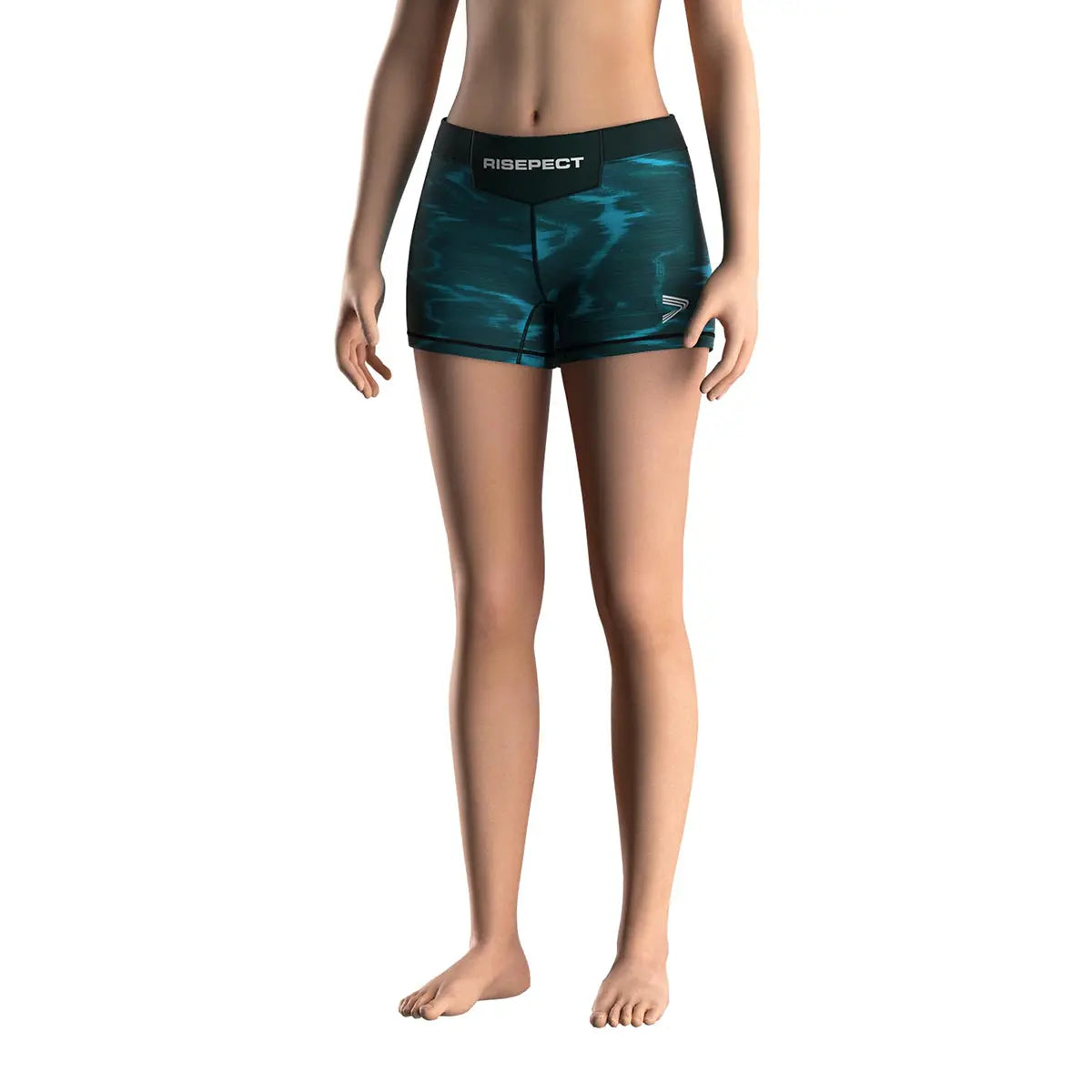Female Model in Undercurrent Women's Vale Tudo Shorts 2.0 Front View