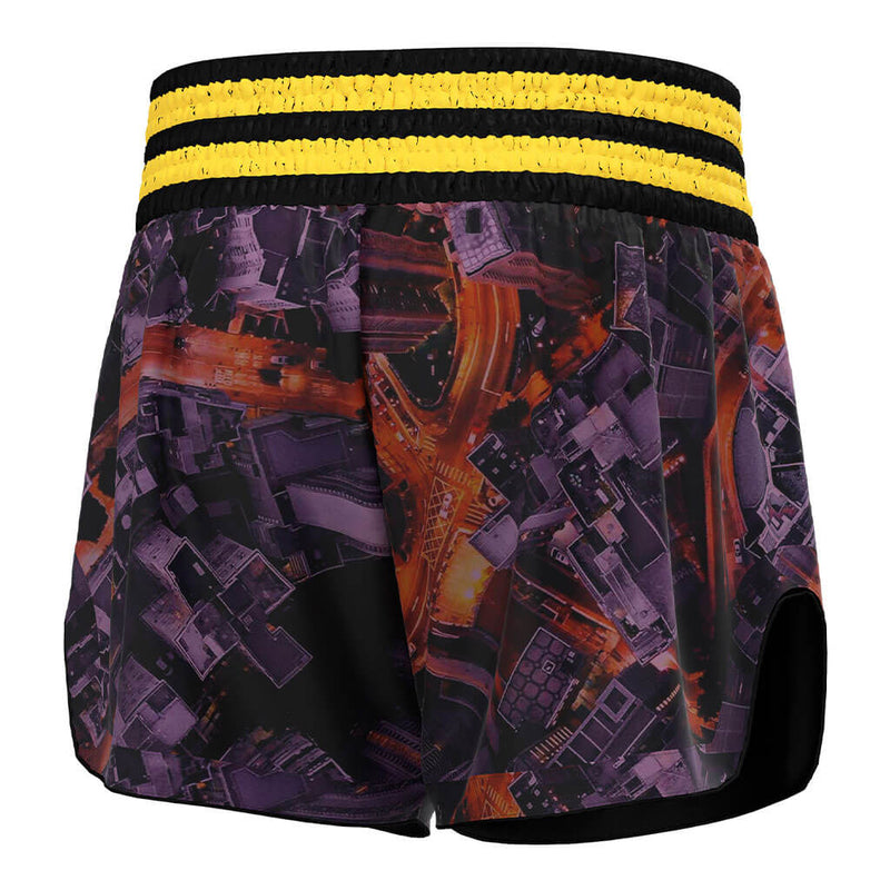 Urban Print Muay Thai Shorts High Cut for Free Movement