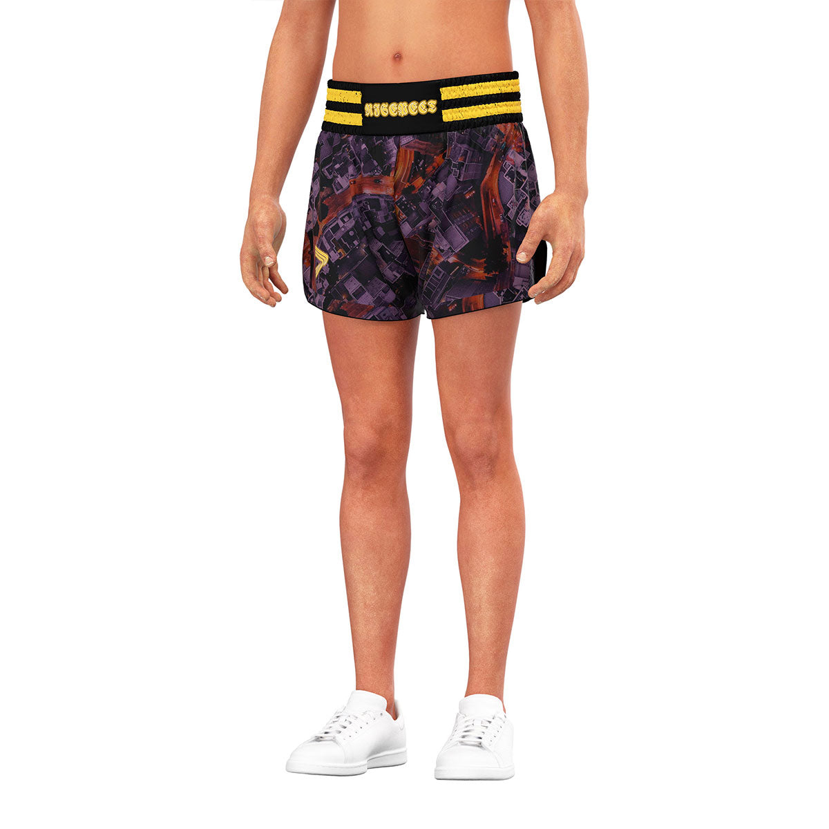 Urban Print Muay Thai Shorts High Cut for Free Movement