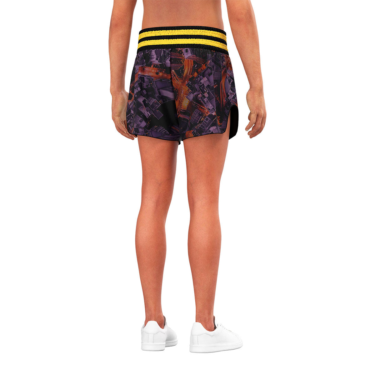 Urban Print Muay Thai Shorts High Cut for Free Movement