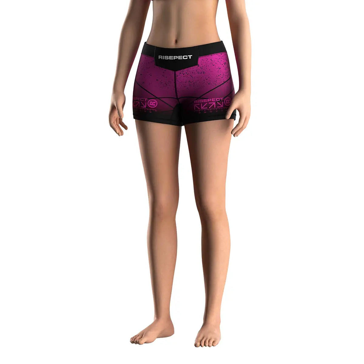 Female Model in Velocity Scale Women's Vale Tudo Shorts 2.0 Front View