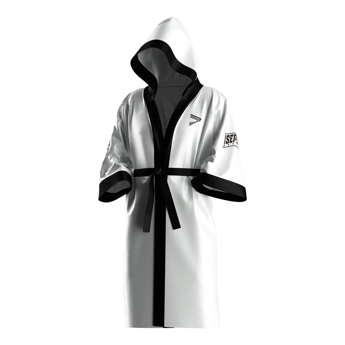 White‑Black Champion Spirit Boxing Robe