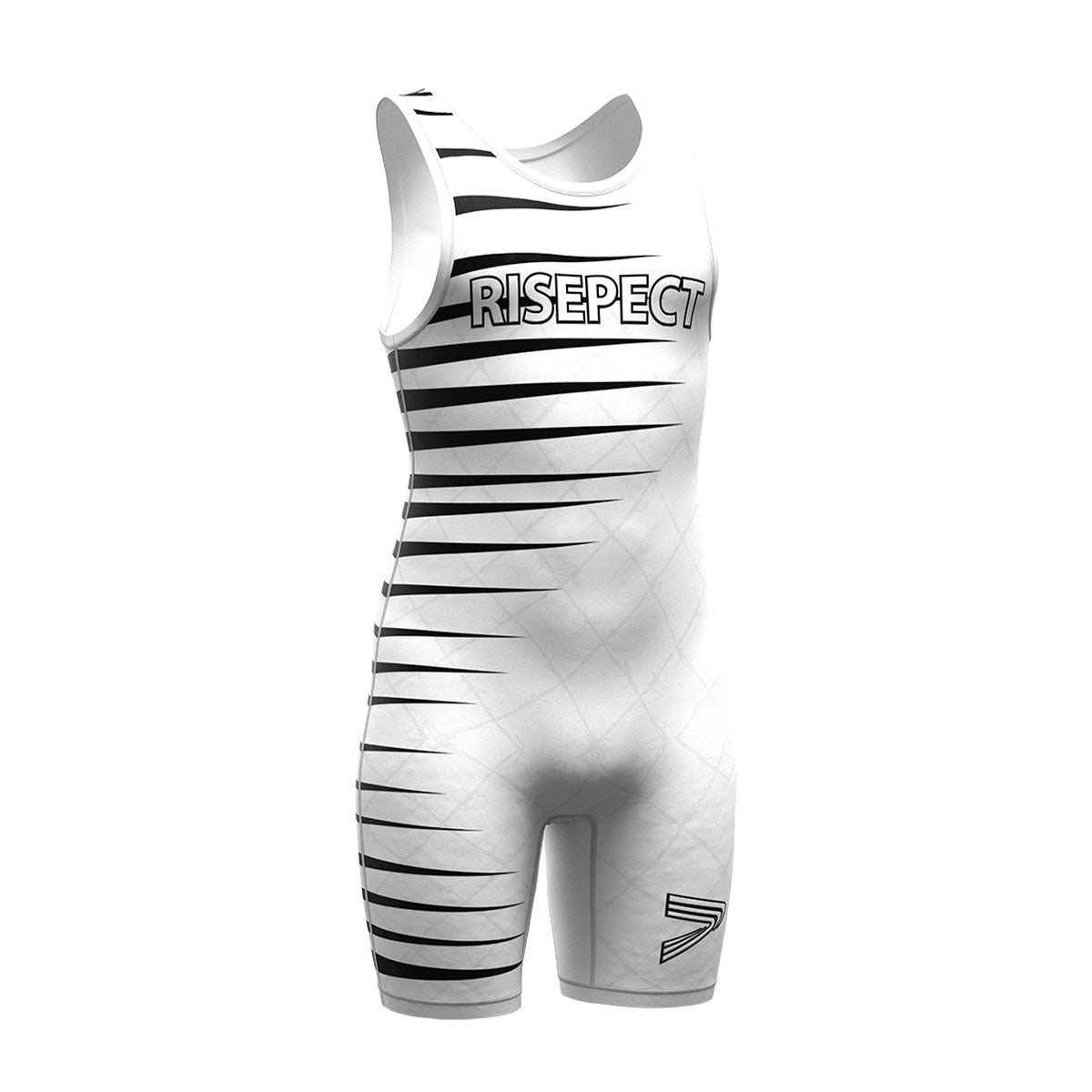 White Wrestling Singlet With Barbed Wire 1.0