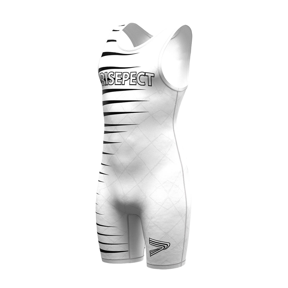 White Wrestling Singlet With Barbed Wire 1.0