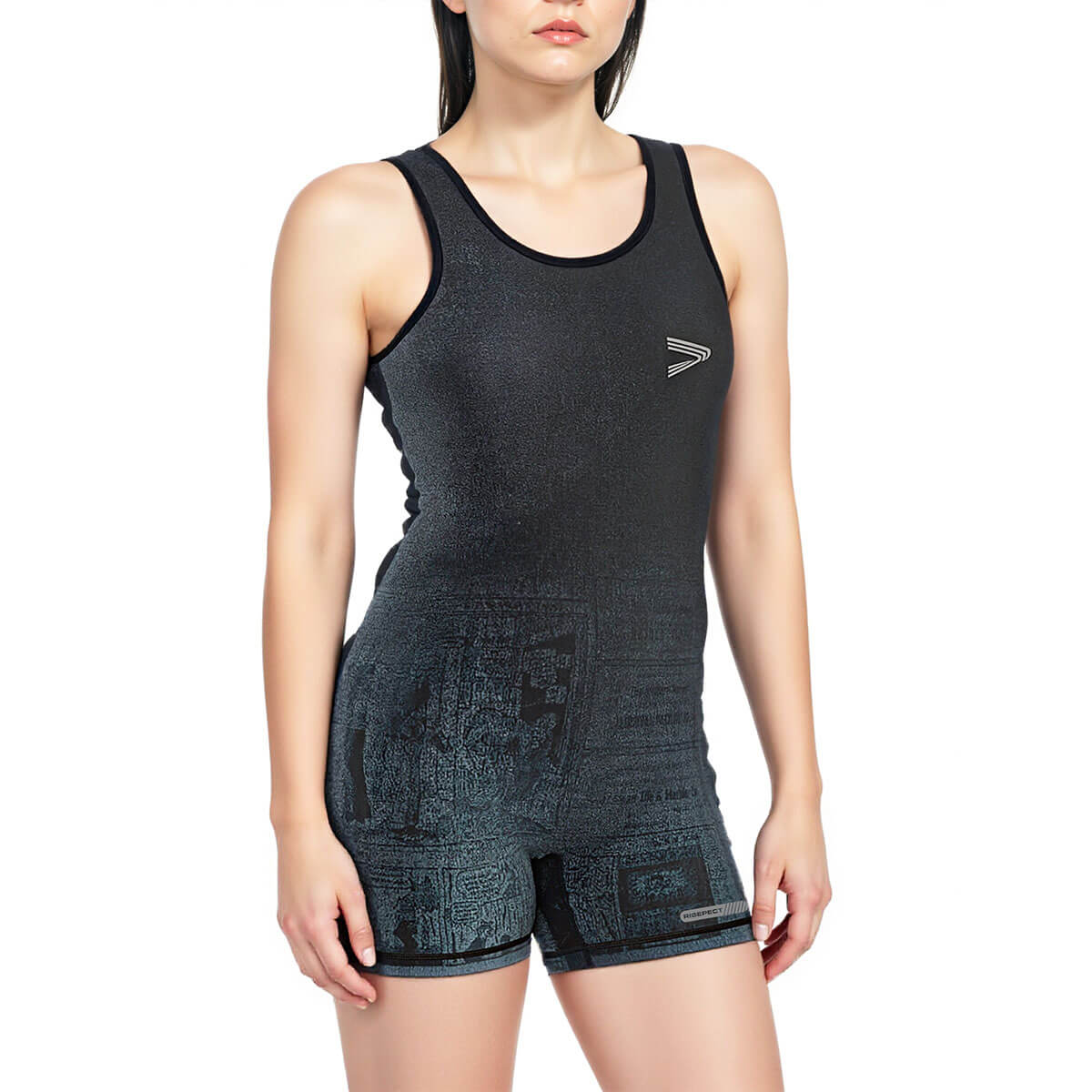 Women's Fitness Bodysuit-Comic Pattern