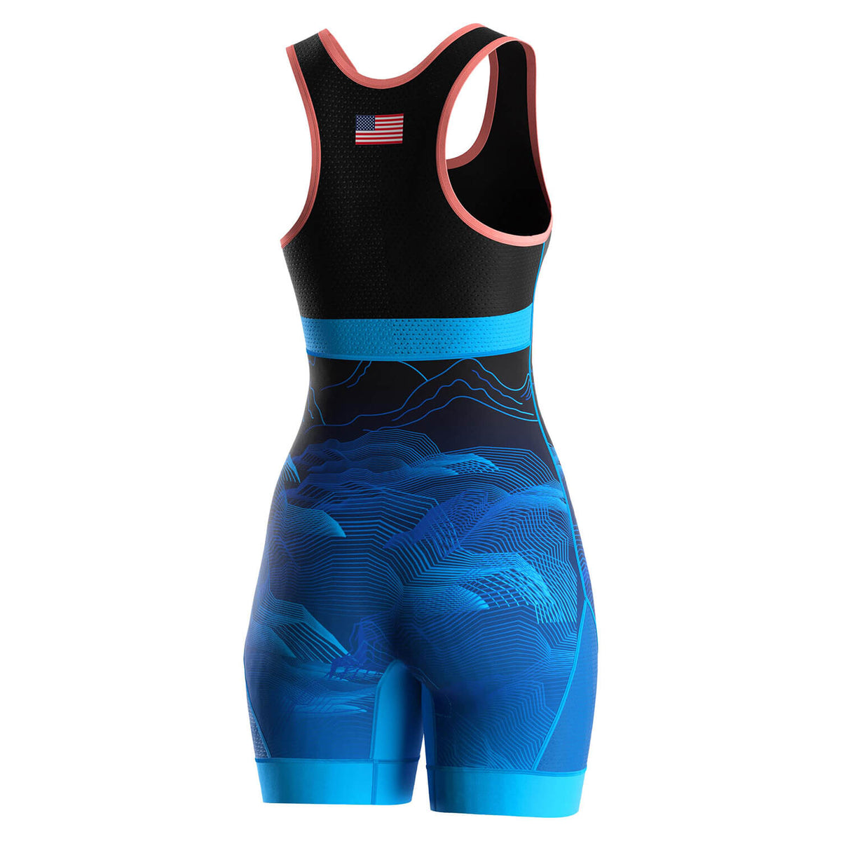 Women's Wrestling Singlet – Mountain & Wave Landscape Design