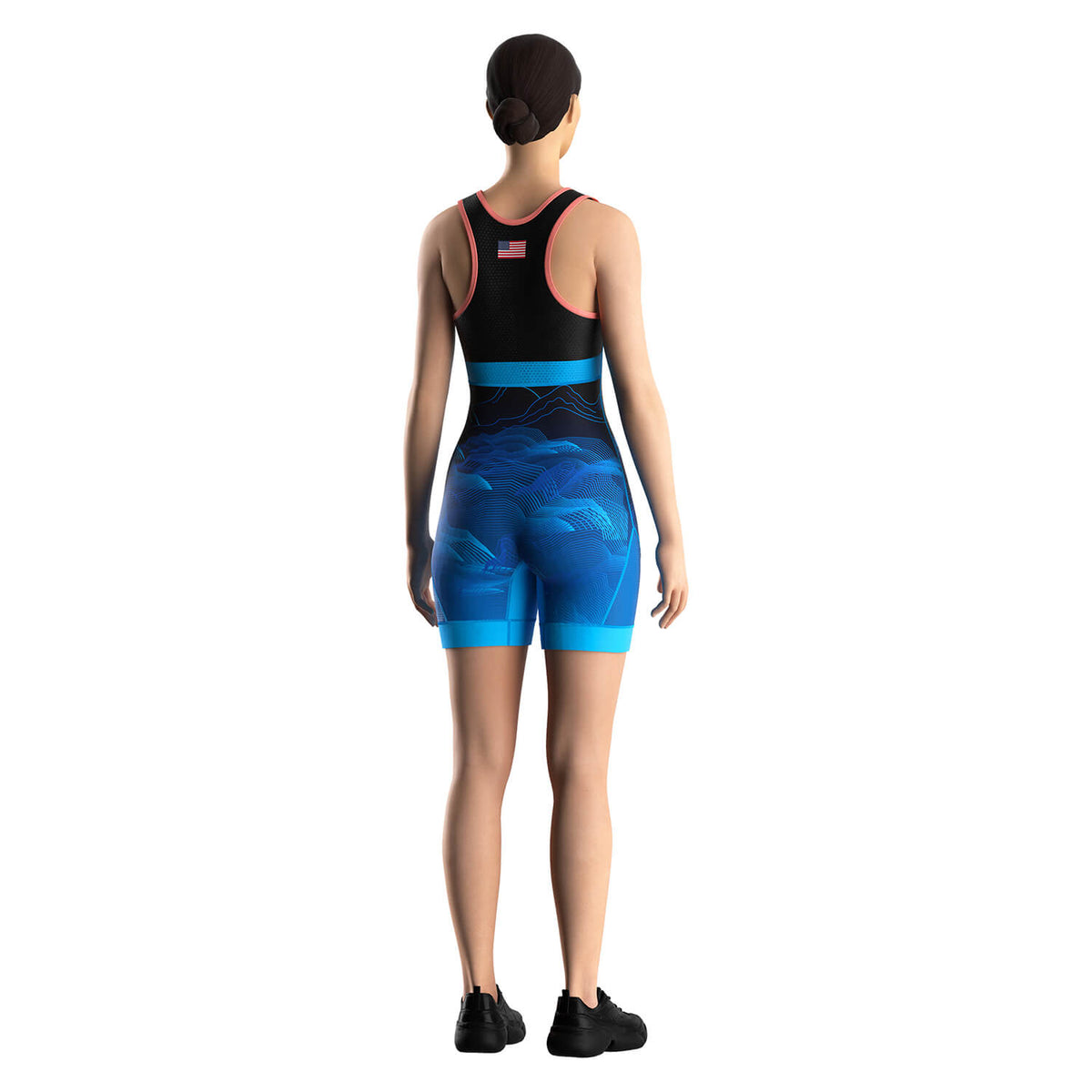 Women's Wrestling Singlet – Mountain & Wave Landscape Design
